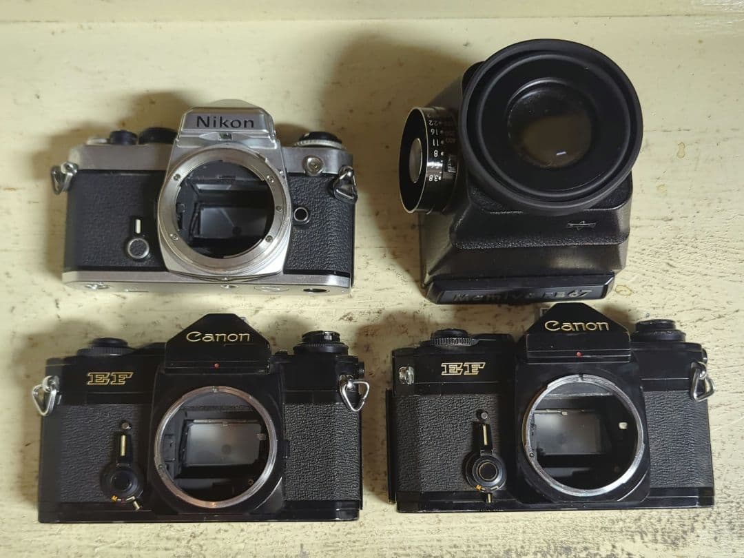 Canon EF,Nikon FE,MAMIYA など フィルムカメラまとめ