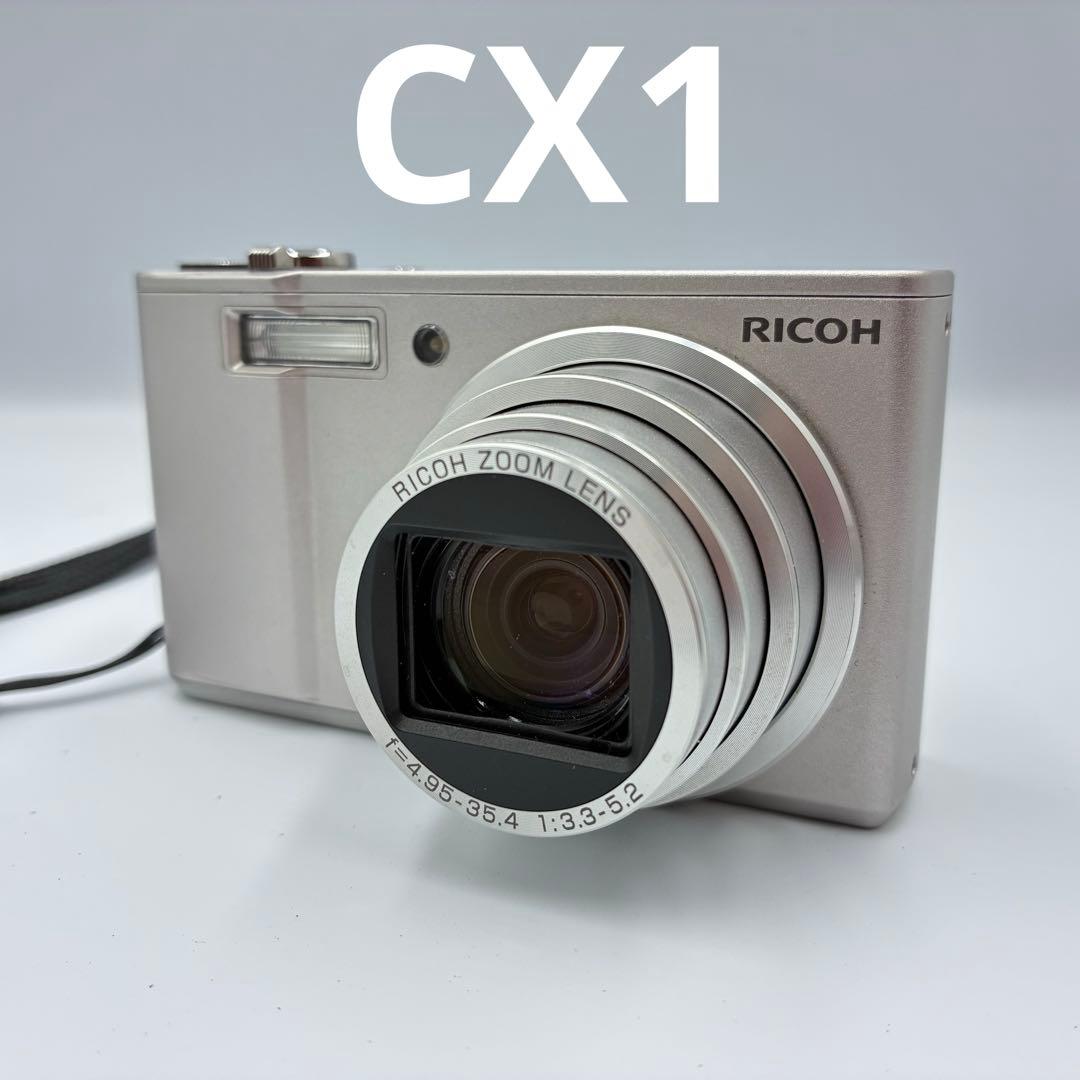 動作確認済★ RICOH CX1 シルバー 希少 名機 コンデジ