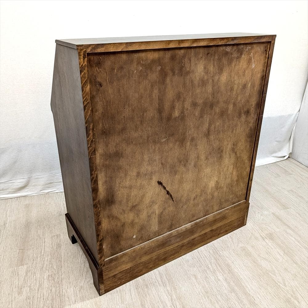 北海道民芸家具　樺 カバ材　無垢　ライティングデスク　ライティングビューロー