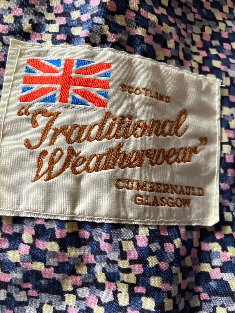 【Traditional Weatherwear】【折りたたみ傘】ネイビー系