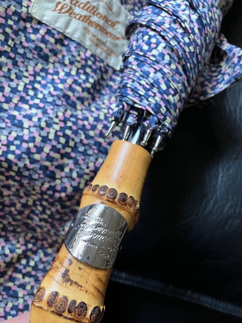 【Traditional Weatherwear】【折りたたみ傘】ネイビー系