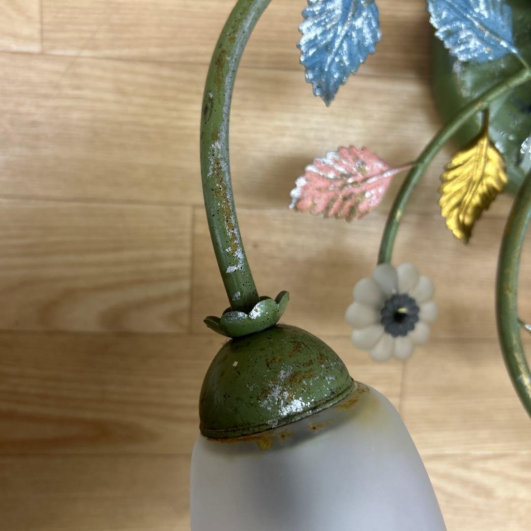 コイズミ　イルムシャンデリア5灯 フラワーガラスシェード