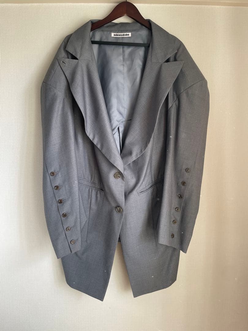 【美品】期間限定値下げ　mikiosakabe グレー 2way変形ジャケット