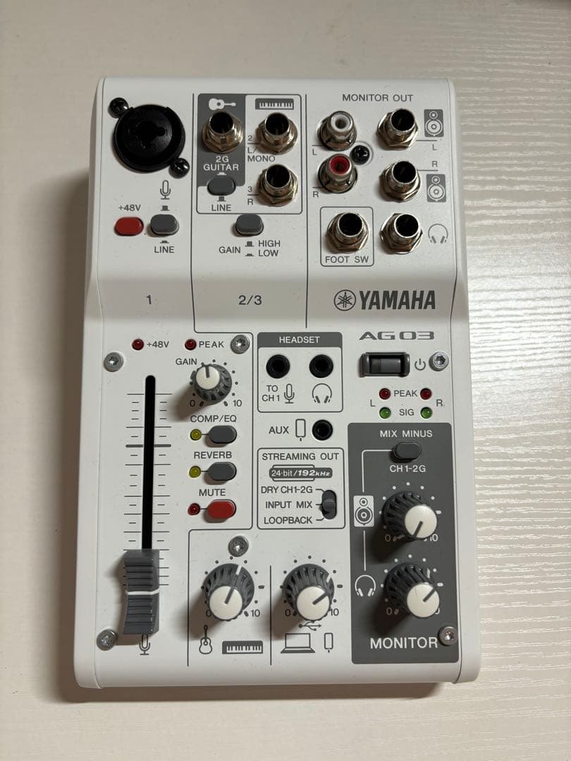 配信機器・PA機器・レコーディング機器 YAMAHA AG03MK2W