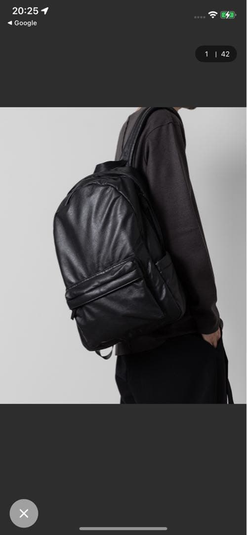 ATTACHMENシンセティックレザー バックパック