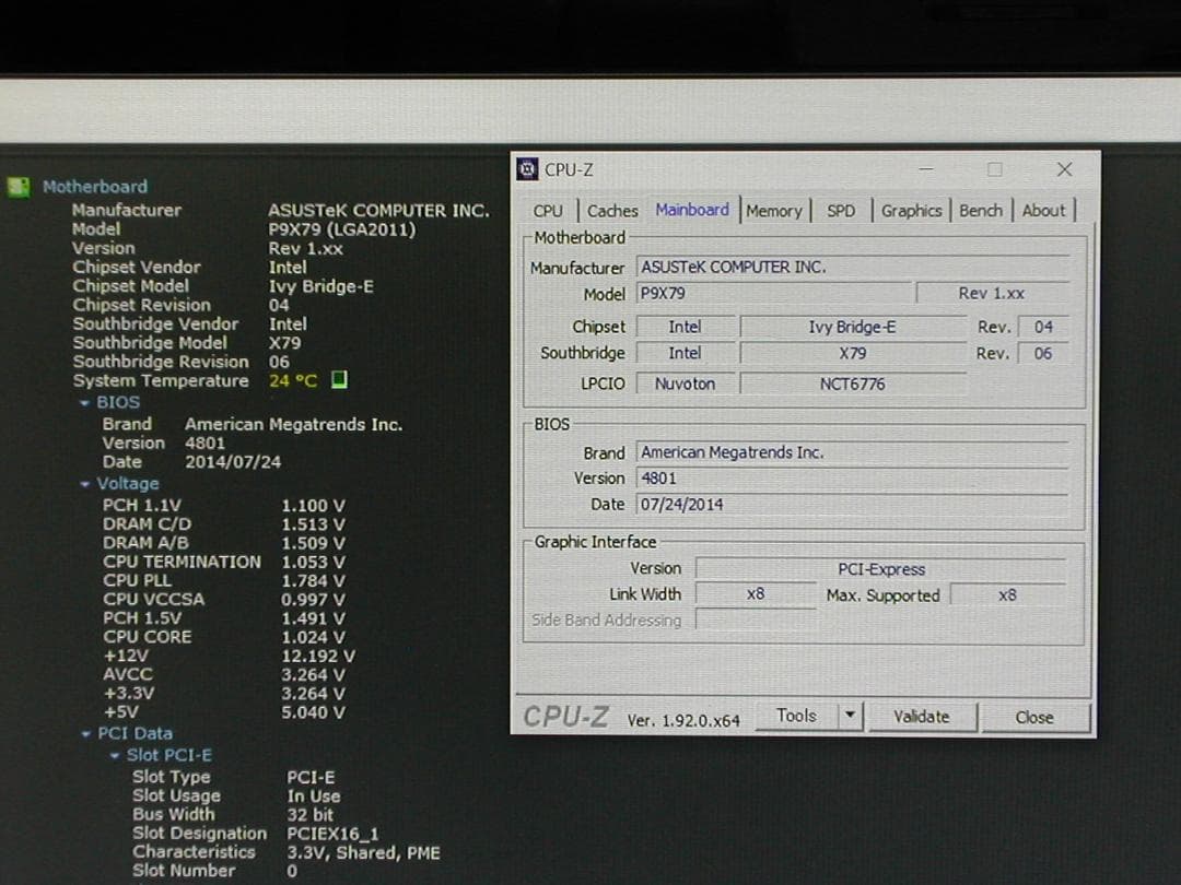 CPU付き　ASUS　P9X79　LGA2011