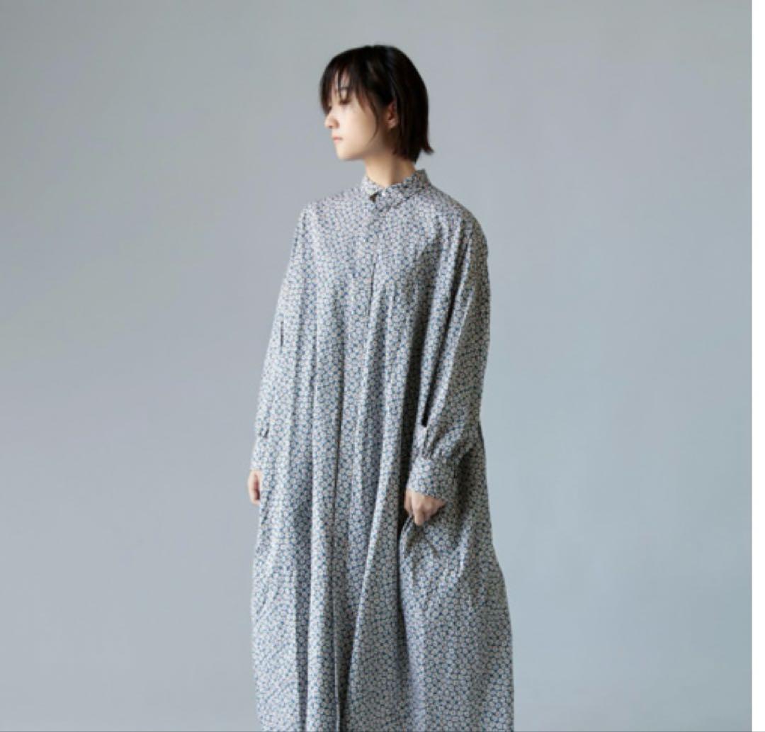 【最終】TOUJOURS フラワープリントシャツワンピース