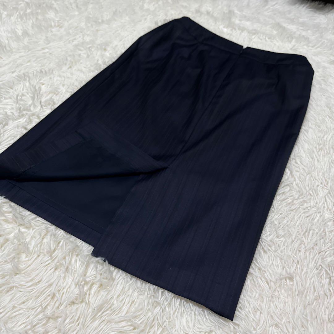 Theory luxe ロロピアーナ セットアップ　ネイビー　ストライプ　36