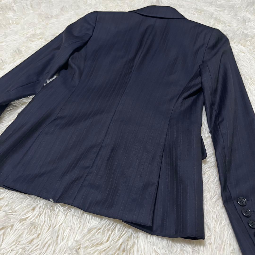 Theory luxe ロロピアーナ セットアップ　ネイビー　ストライプ　36