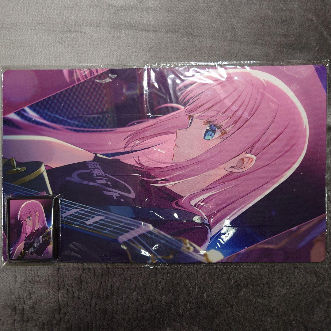 α1 ぼっち・ざ・ろっく 黒Tシャツ&ギター 後藤ひとり スリーブ&プレイマット