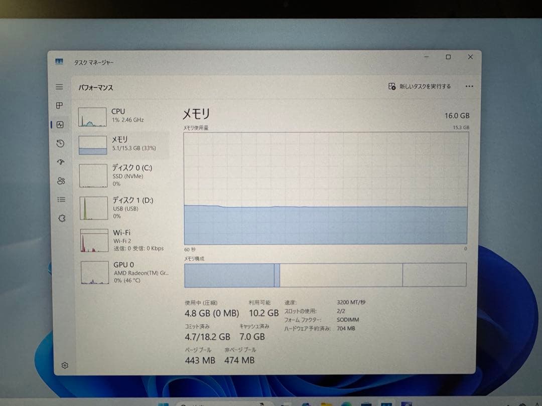 タッチ対応 HP ENVY x360/Ryzen7 5800U/16GB/1TB