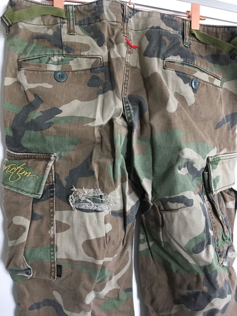 激レアVictim ヴィクティム　迷彩 XL カモカーゴパンツ　ミリタリー軍パン