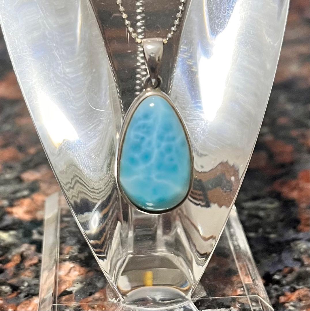 高品質ラリマーペンダントトップ　天然石　パワーストーン