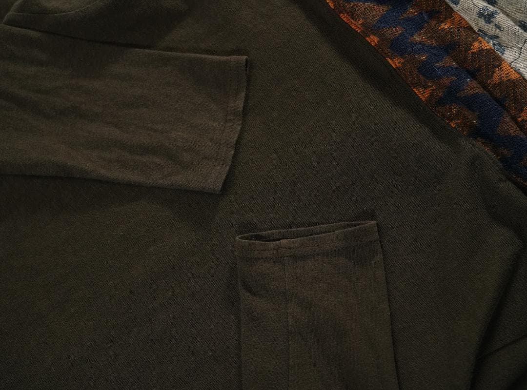 KAPITAL ヒッピー パッチワーク フード カットソー 0サイズ XS