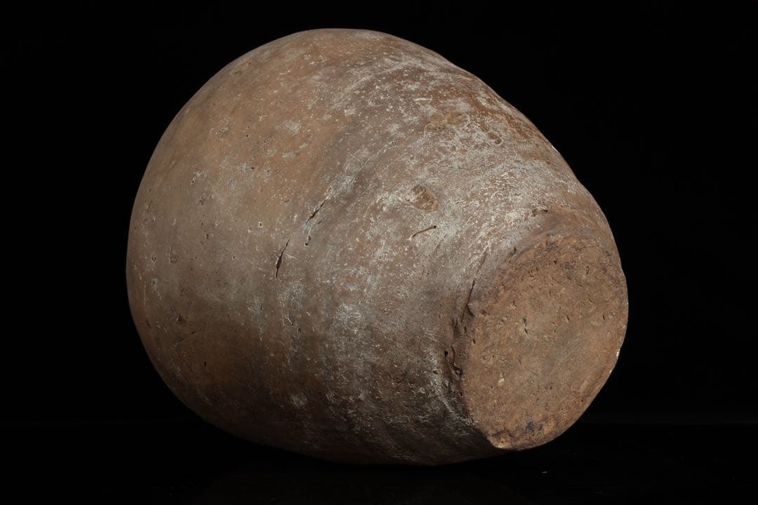 信楽焼 古信楽 輪線文 大壺 古壷 高さ33.5㎝ 古陶磁 時代物 骨董 古美術