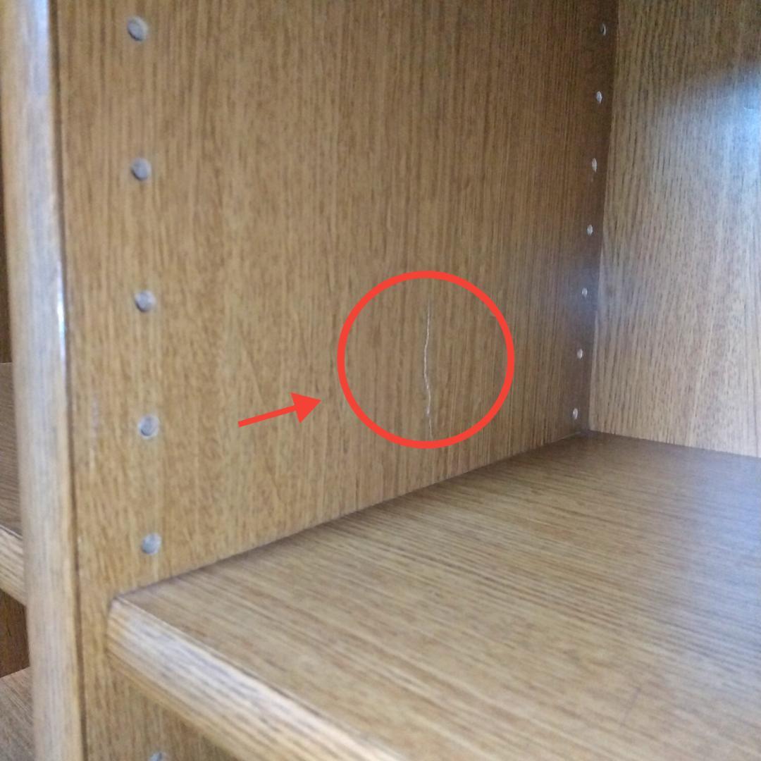 大きい本棚②　木製　ダークブラウン　幅90cm　高224cm　１個　　匿名配送