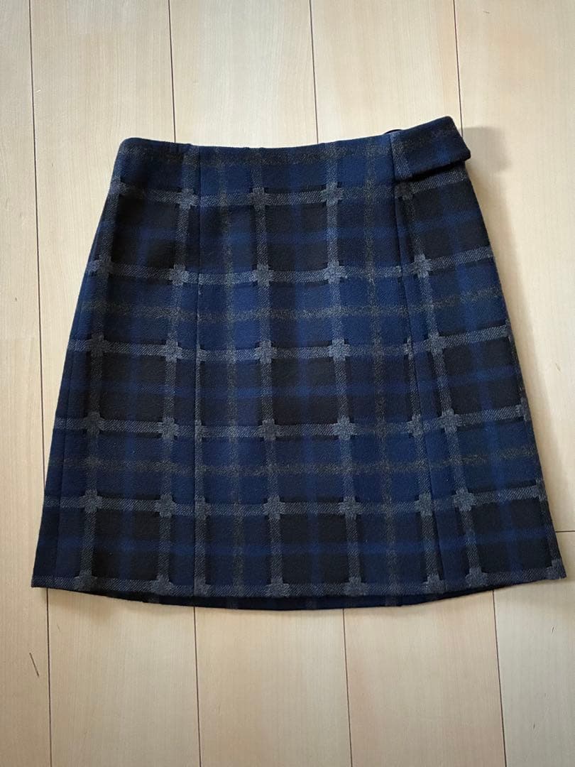 【LOUIS VUITTON】カシミヤチェックスカート