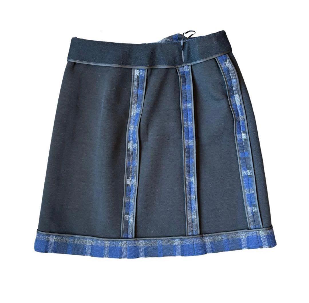 【LOUIS VUITTON】カシミヤチェックスカート