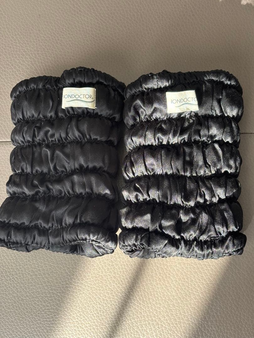 【美品】イオンドクター シルク足首レッグウォーマー ブラック