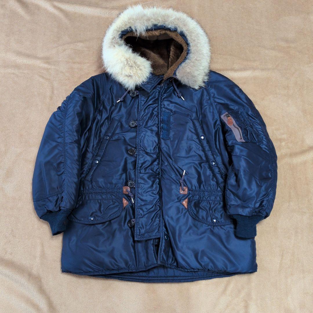 旧リアルマッコイズ　N-3Aネイビー ファー付きミリタリージャケット