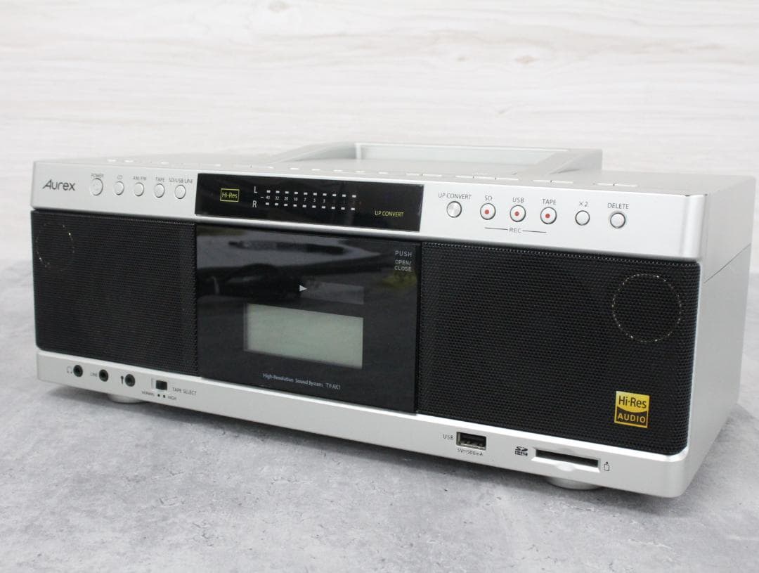 Ψ▲東芝 Aurex ハイレゾ対応 SD/USB/CDラジカセ TY-AK