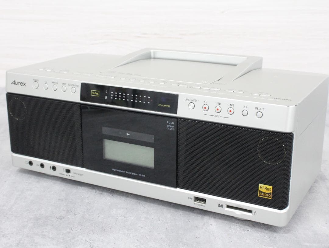 Ψ▲東芝 Aurex ハイレゾ対応 SD/USB/CDラジカセ TY-AK