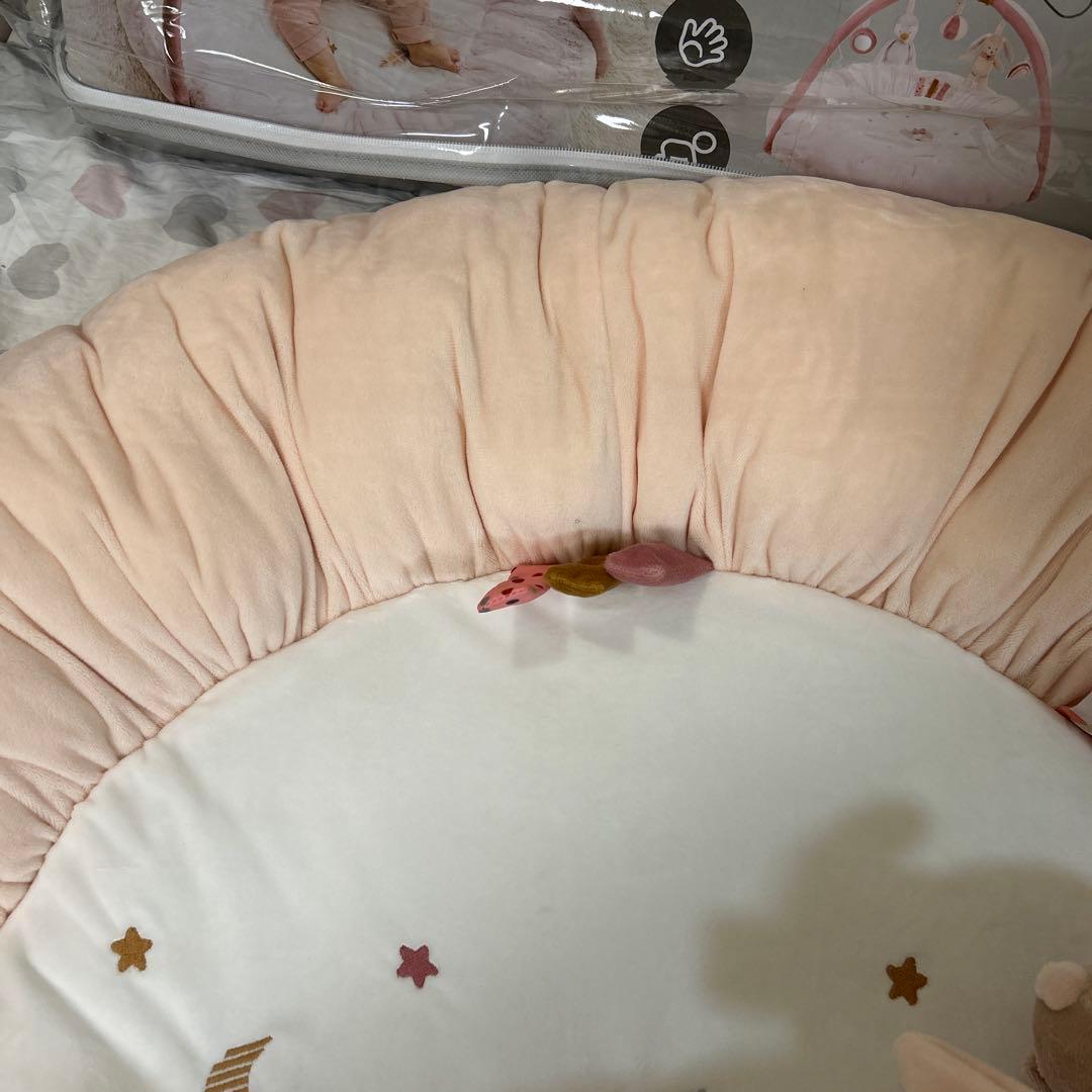 《美品》プレイマット＆プレイジム｜Nattou（ナチュー） ピンク