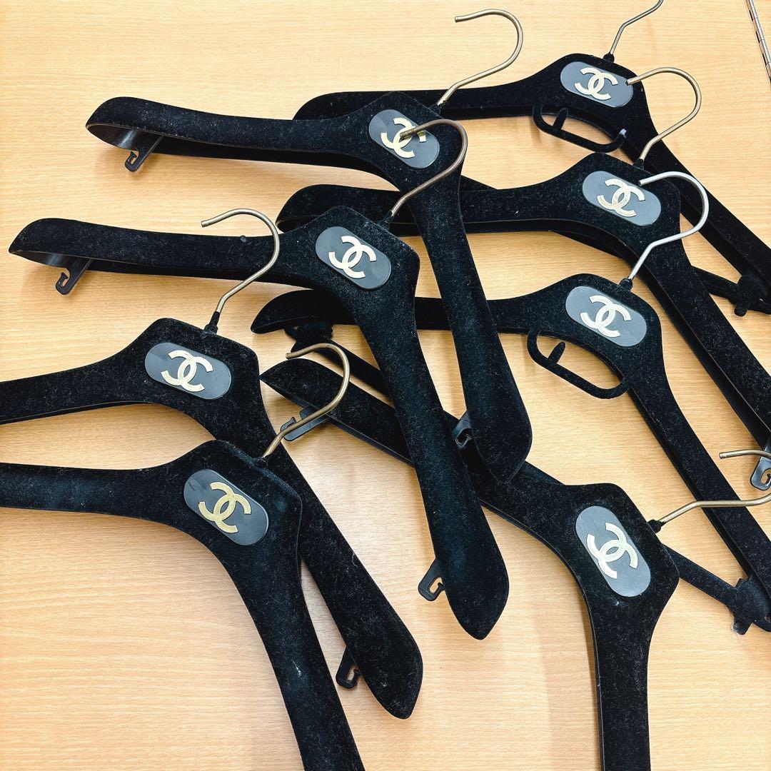 ☆シャネル　ベロア　ベルベット　ハンガー　8本　ヴィンテージ