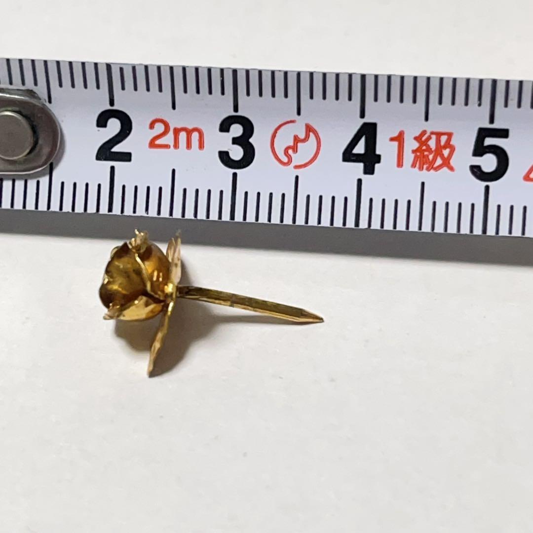 最終価格！ 18金　バラ　薔薇　花　ピンブローチ　ヴィンテージ