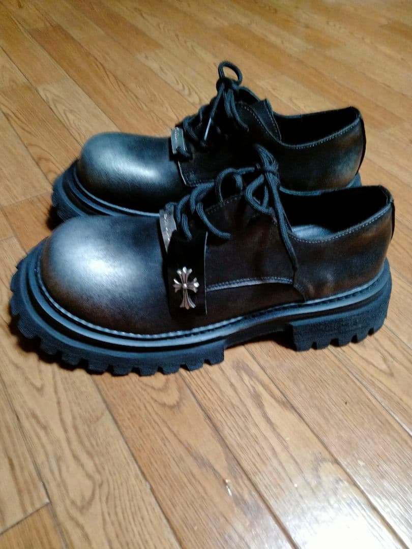 V系　モード系　メンズ　ブーツ　 MUYA CIAGA ブラックドレスシューズ