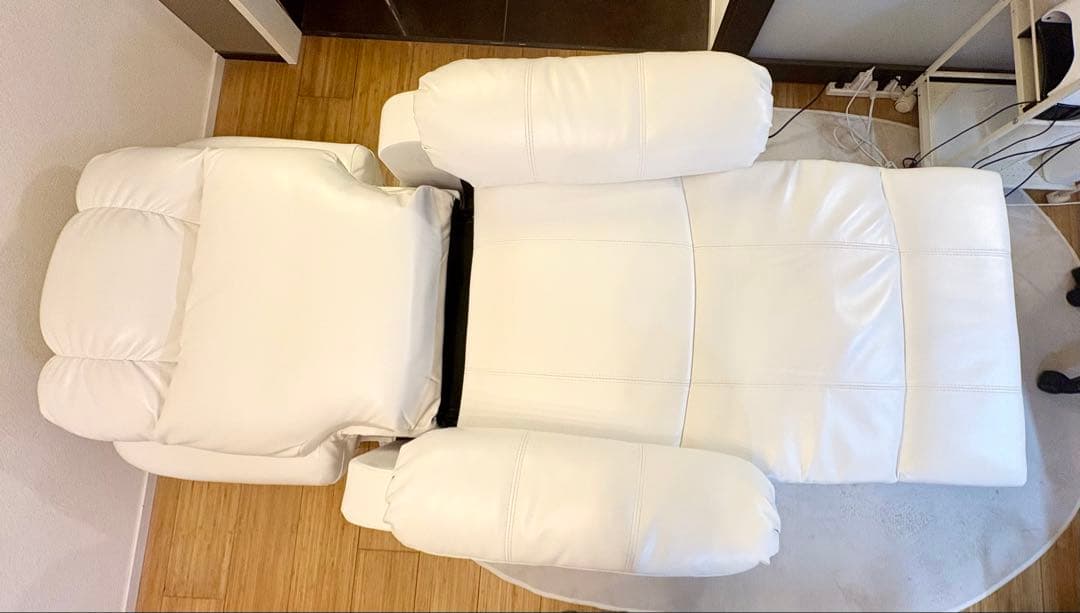 電動ラウンジチェア SHIFFON jrリクライニングソファ　ホワイト