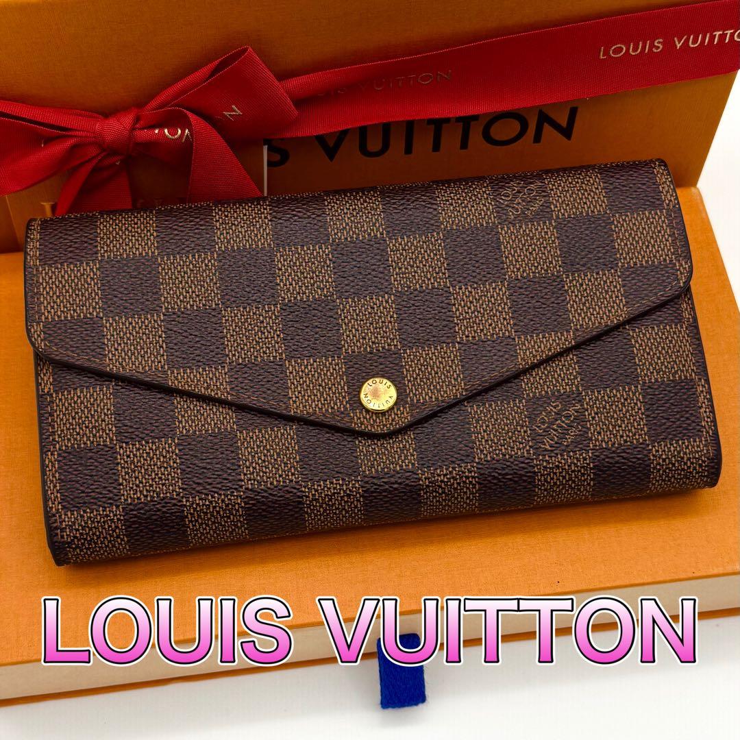 可愛い❤️新型❣️ルイヴィトン ダミエ ポルトフォイユサラ 長財布