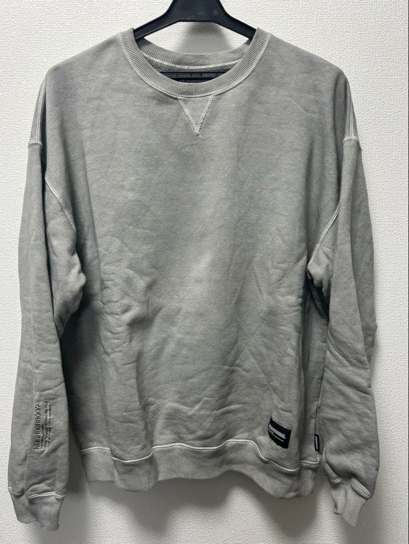 NEIGHBORHOOD PIGMENT DYED SWEAT グレー　M
