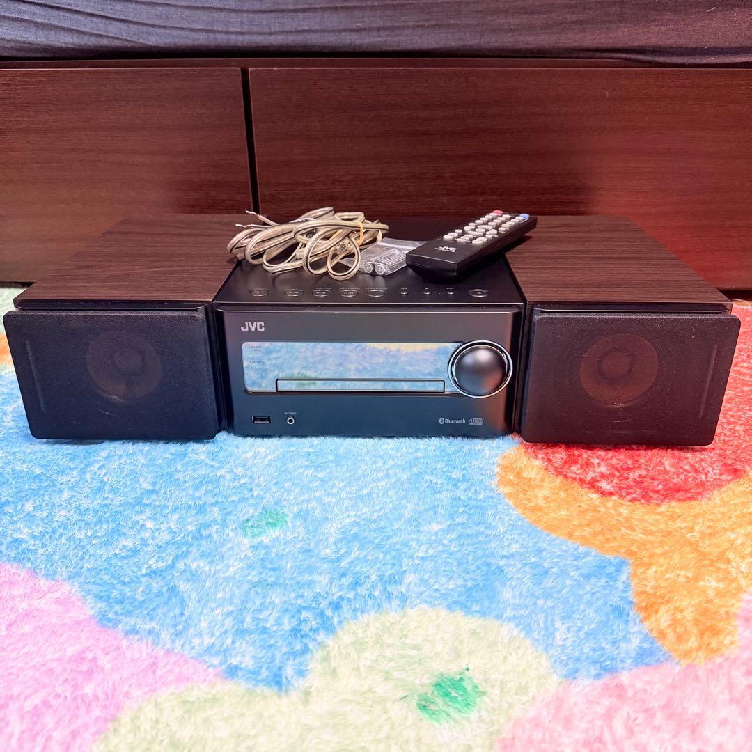 JVC ミニコンポ ウッドコーンスピーカー付き CA-EXS5 新古品