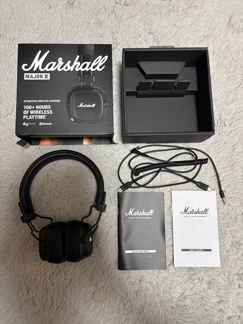 Marshall Major V ワイヤレスヘッドフォン ブラック