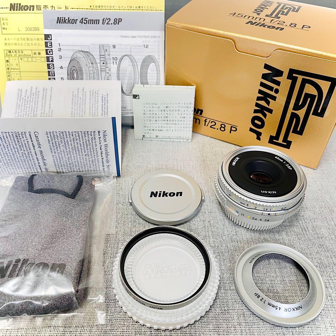 【箱付・極上品】Nikon Ai Nikkor 45mm F2.8P シルバー☆