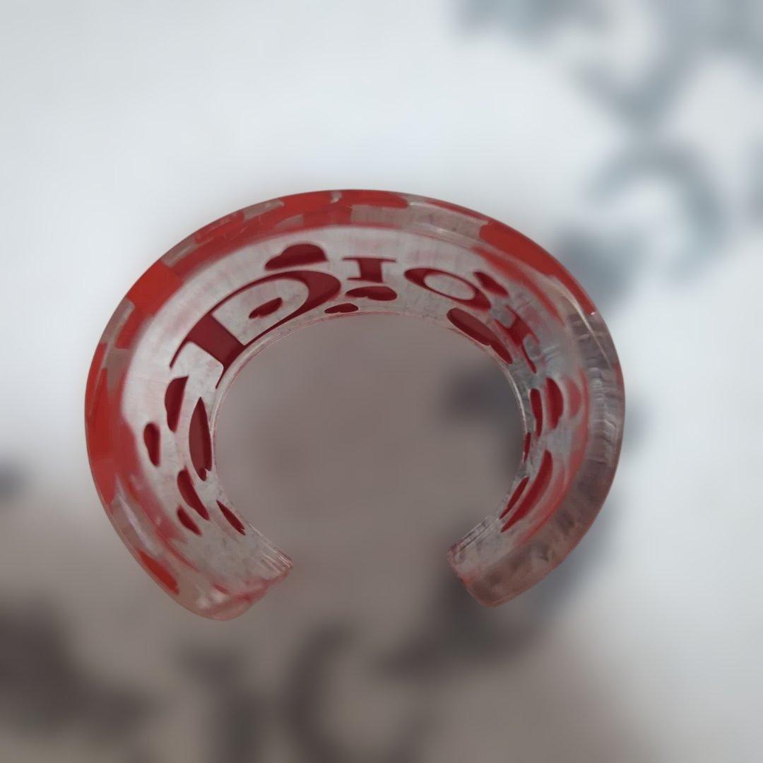 Dior　クリアバングル　ハート