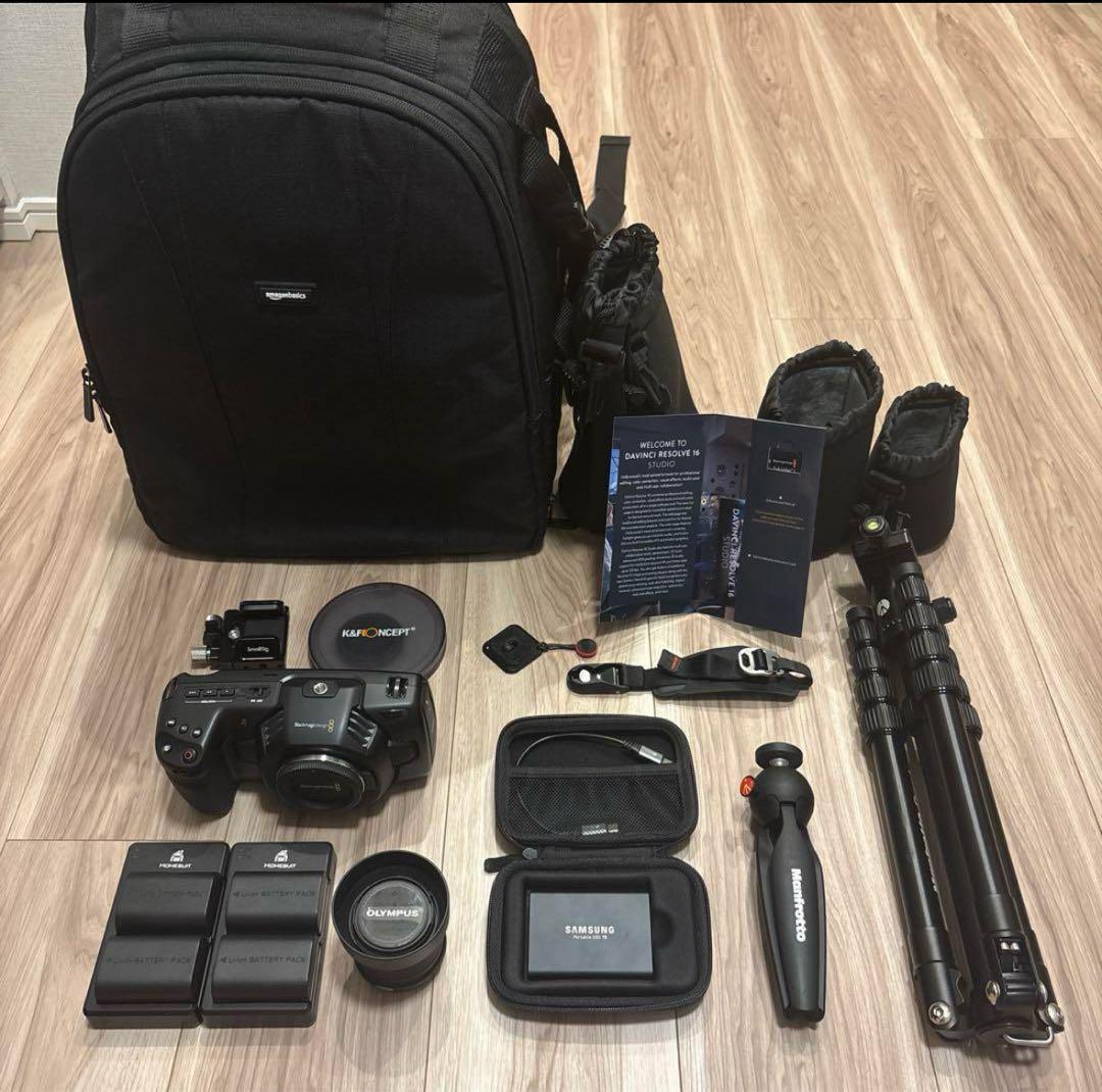 BMPCC4K レンズや周辺機器付き