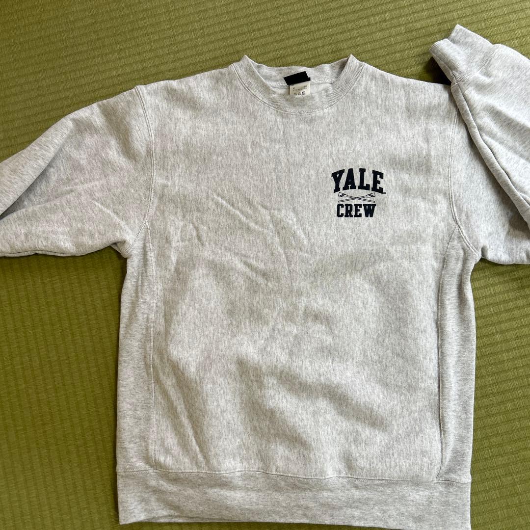 Yale univ☆トレーナー☆グレー☆エール大学☆バッグプリント☆未使用☆XL