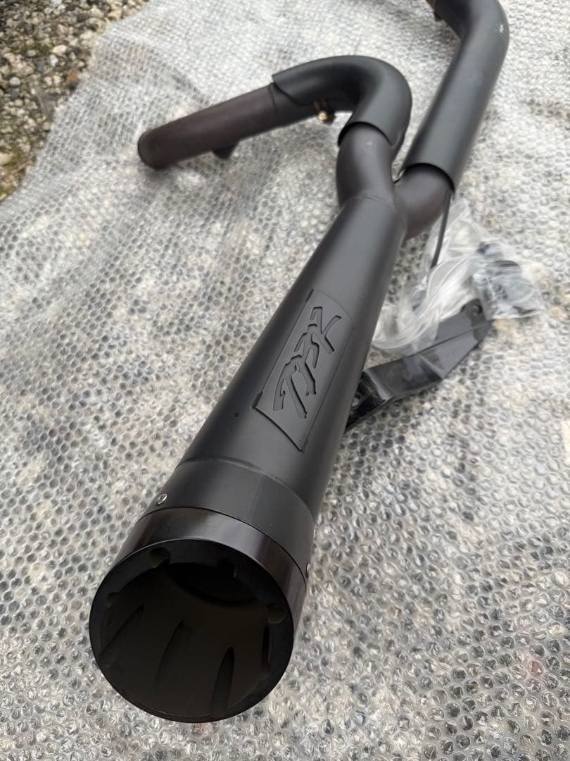 ハーレー用 TBR ショーティターンアウトマフラー 2in1