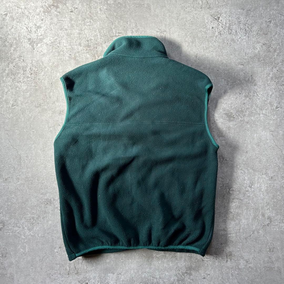 80s90s エルエルビーン フリースベスト USA製 L グリーン フルジップ
