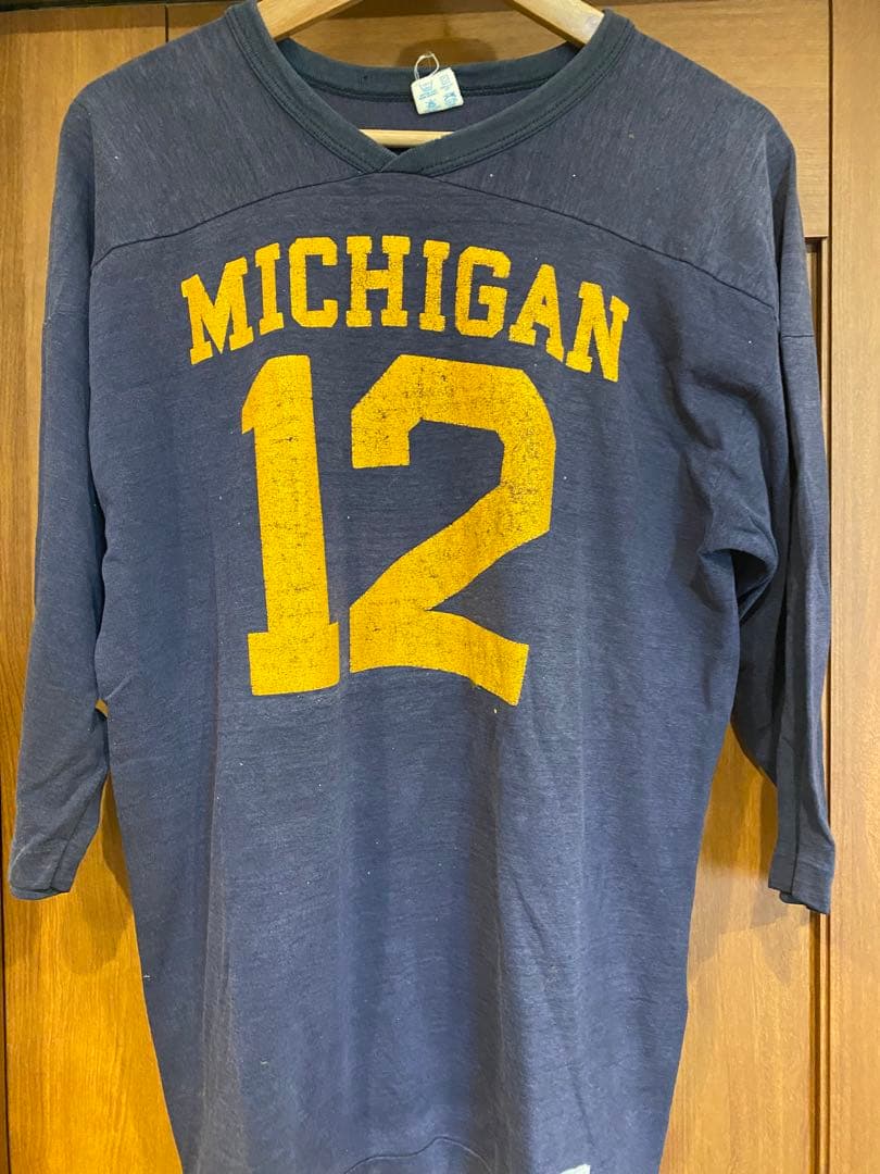 【トリコタグ80s】Champion チャンピオン　フットボールTシャツ