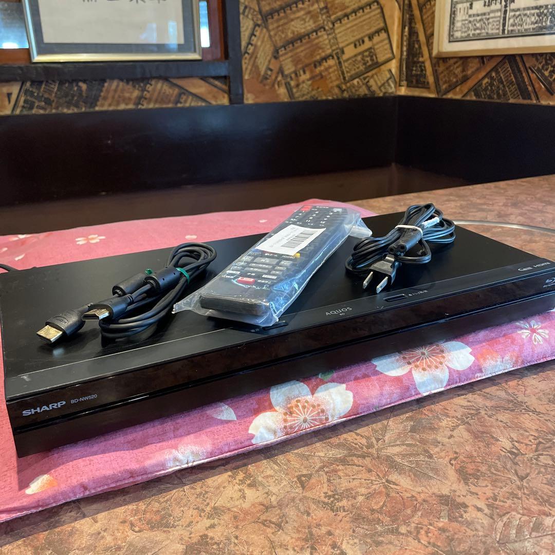 シャープ　BD-NW520 12倍　500GB 2番組W録　新品リモ等付フル装備