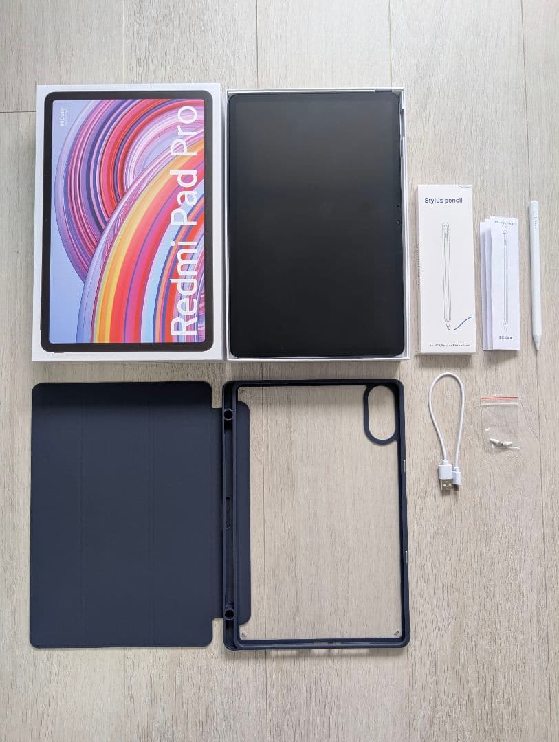 redmi pad pro 6gb+128gb、カバー、フィルム、ペン4点セット