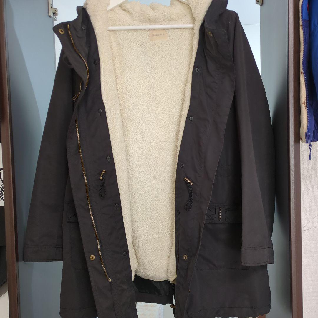 値段交渉可＊Rose Tiara フード付きダッフルコート ブラック