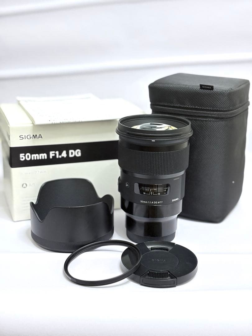 SIGMA 50mm F1.4 Art Eマウント|美品・付属品&フィルター完備