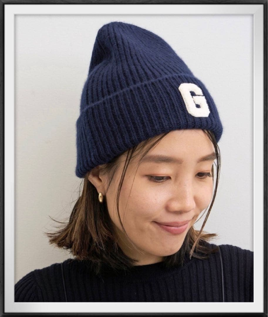 完売！新品☆L'Appartement グッド グリーフ BEANIE☆紺