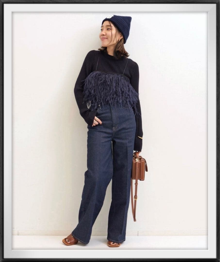 完売！新品☆L'Appartement グッド グリーフ BEANIE☆紺