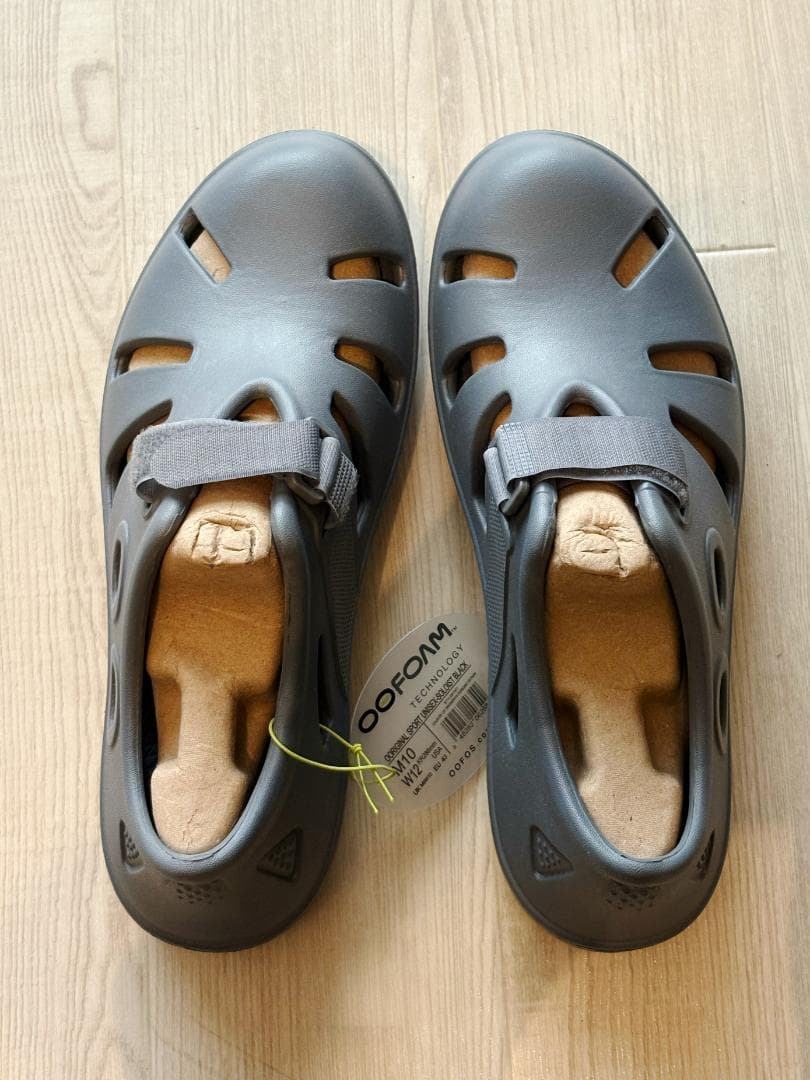 OOFOS(ウーフォス)スポーツサンダル OOcandOO メンズ グレー