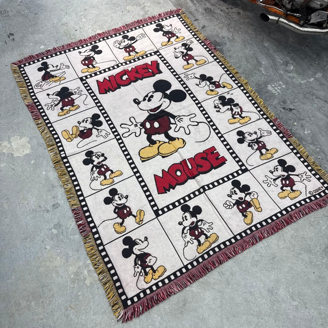 ディズニー　ミッキーマウス　マルチカバー　ソファカバー　ラグ　174x128
